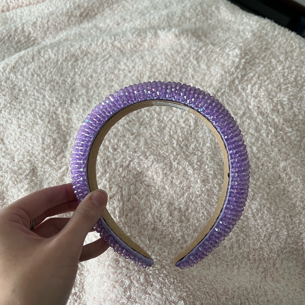 Hint of sparkle purple headband